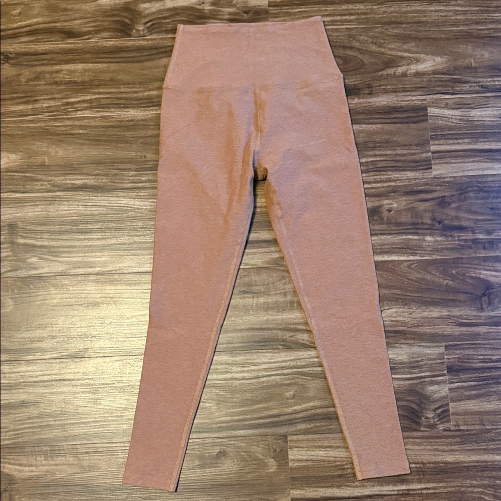 Beyond Yoga Light Brown (Caramel Toffee) midi Spacedye Leggings size Small